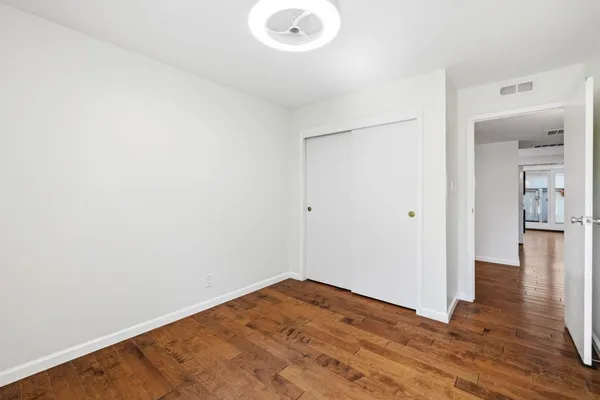 an empty room with window