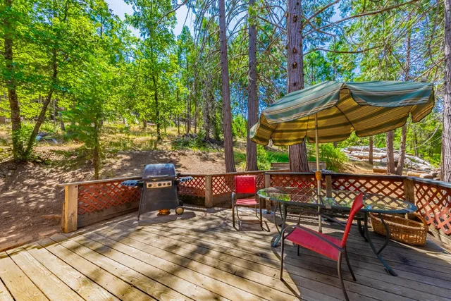 a view of outdoor space with seating