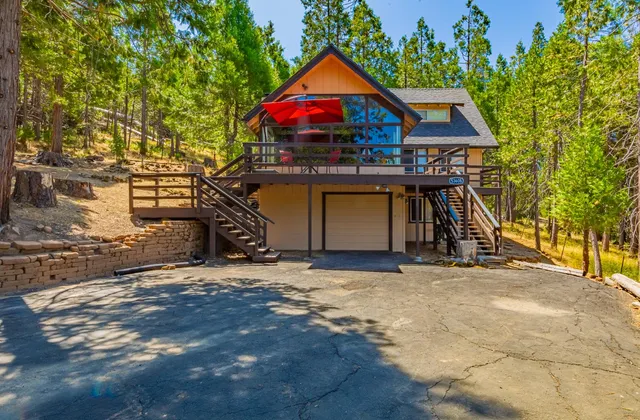 a view of a city with a mountain in the background