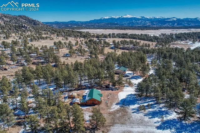a view of city and mountain