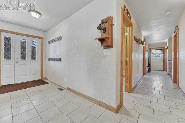 a view of a bathroom with a shower