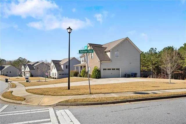 a house with trees in front of it