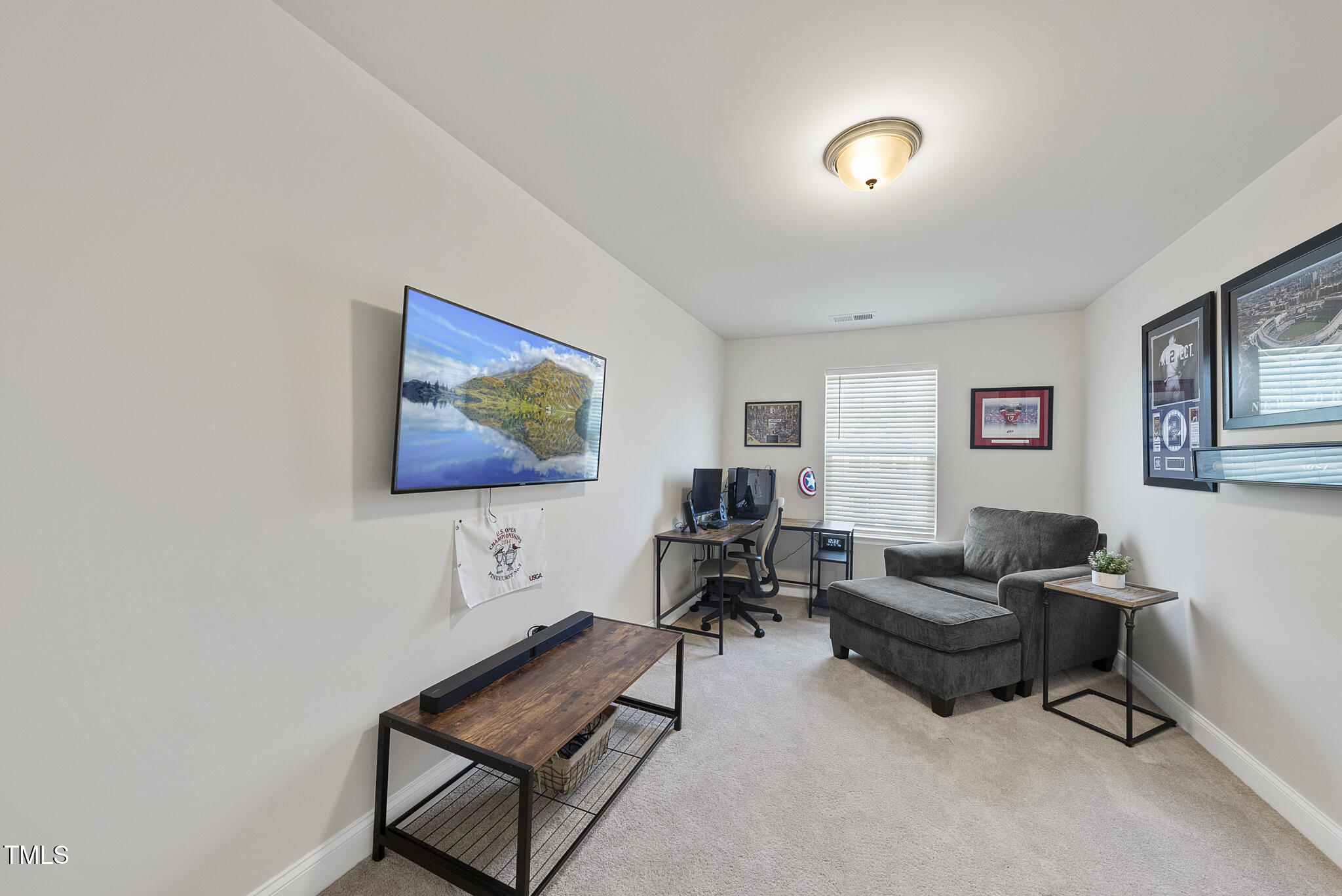 93 Begonia Street Angier, NC 27501 - Photo 22 of 29 a living room with furniture and a flat screen tv