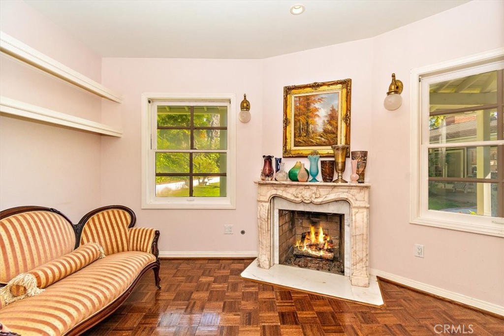 2 Quail Ridge Road South Rolling Hills, CA 90274 - Photo 31 of 67 a living room with furniture fireplace and window