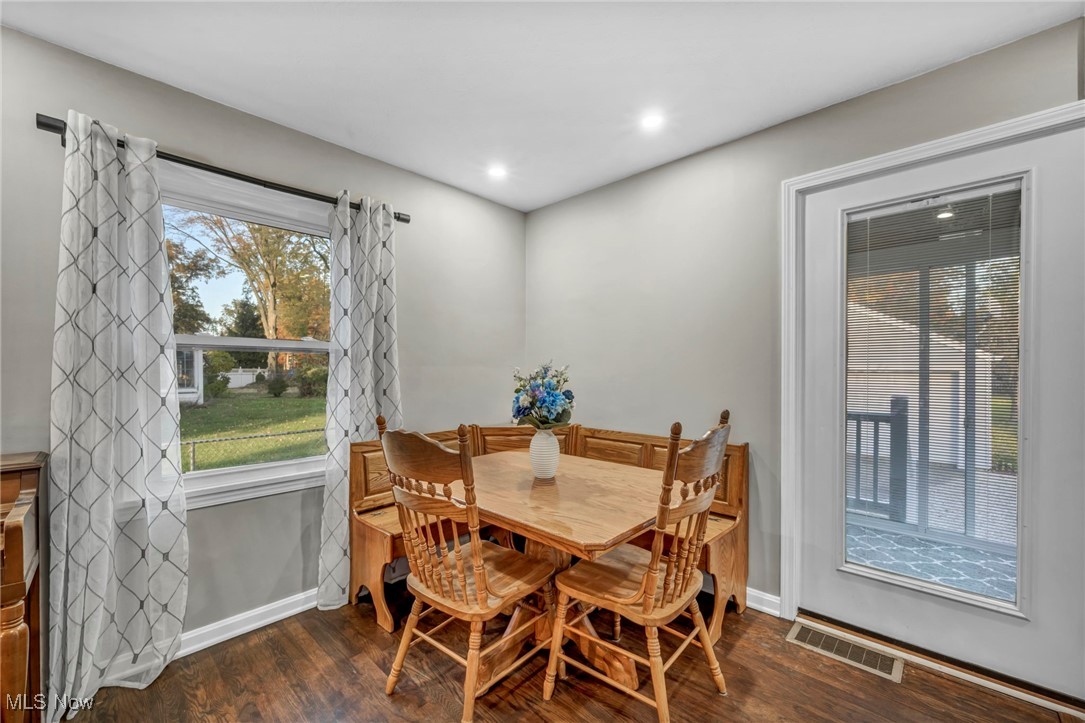 149 Jaycox Road Avon Lake, OH 44012 - Photo 20 of 42 Dining room with dark wood-type flooring and recessed lighting