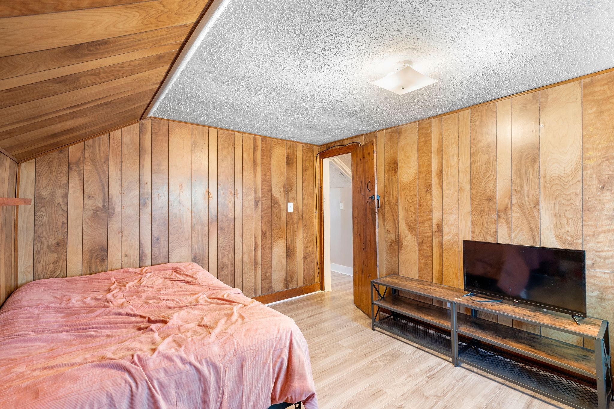 1710 County Hospital Road Nashville, TN 37218 - Photo 19 of 27 a bedroom with a bed and large window with outer view