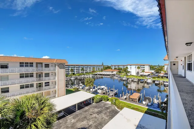 a view of a balcony with city view
