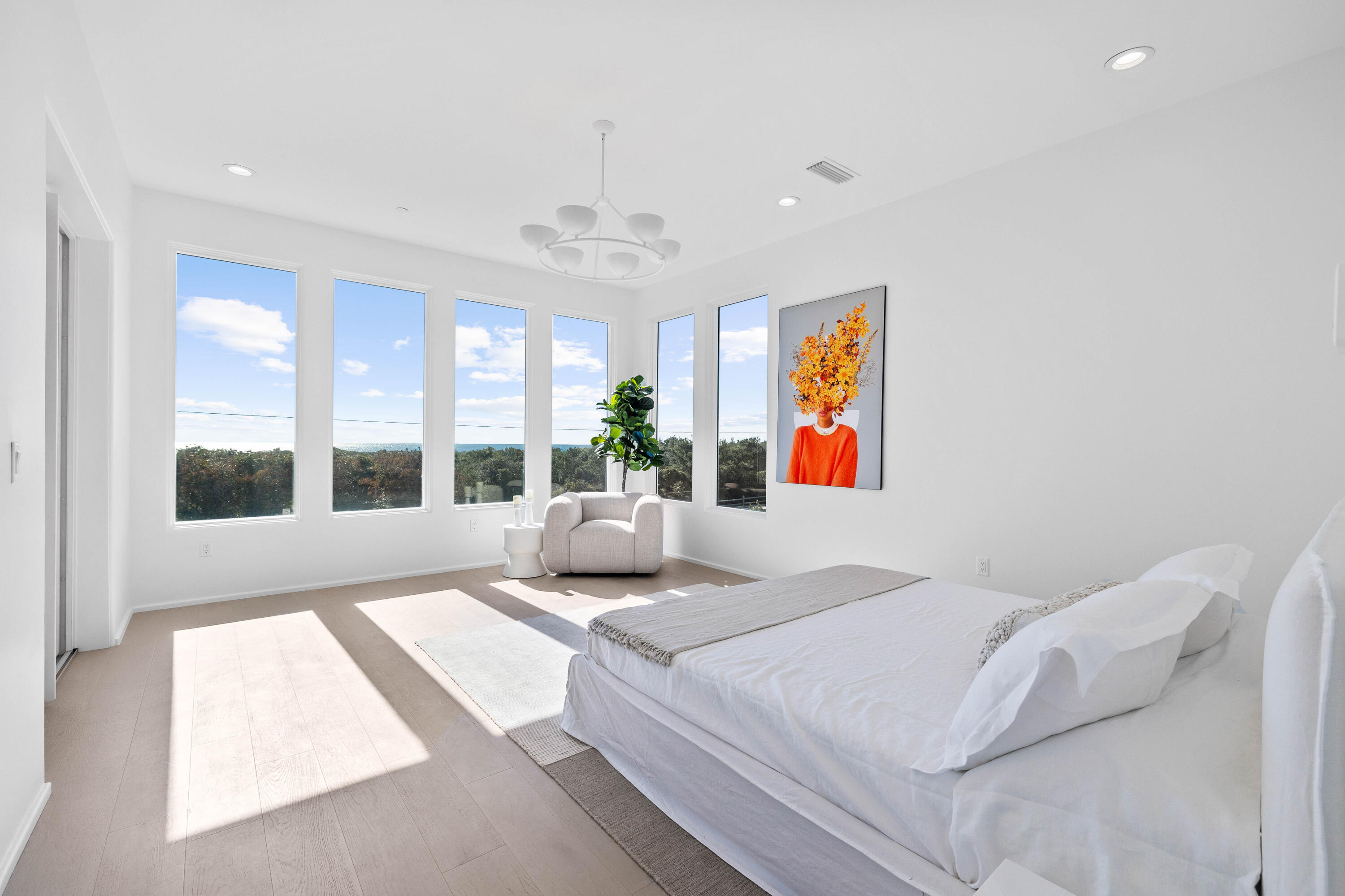 244 West Park Pl Avenue Inlet Beach, FL 32461 - Photo 23 of 49 a bedroom with a bed and a large window