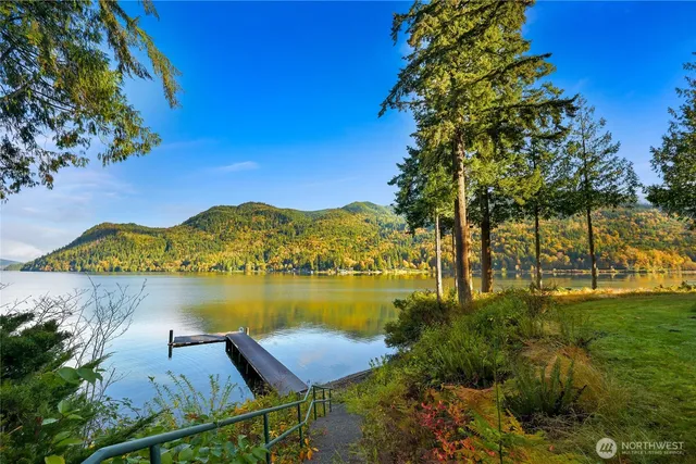 a view of lake with outdoor space