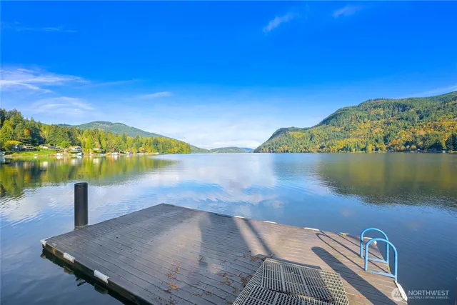 a view of a lake with a lake