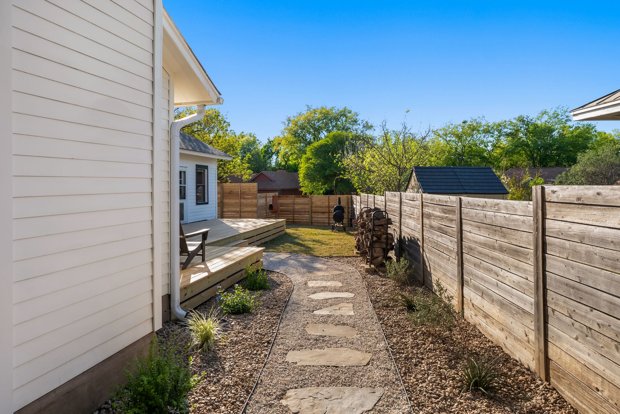 1714 Prairie Hen Cove Austin, TX 78758 - Photo 18 of 35 a view of a backyard with sitting area