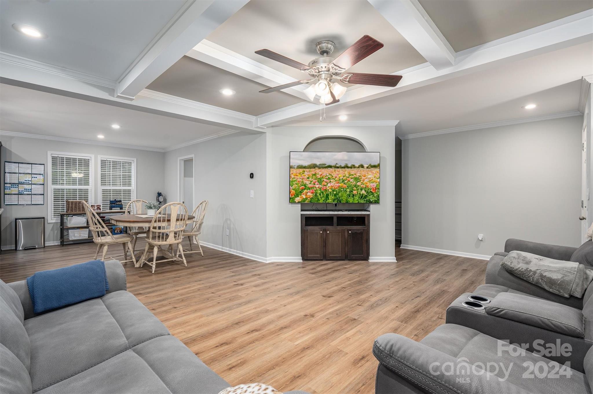 2388 Cat Square Road Vale, NC 28168 - Photo 11 of 33 a living room with furniture and a chandelier