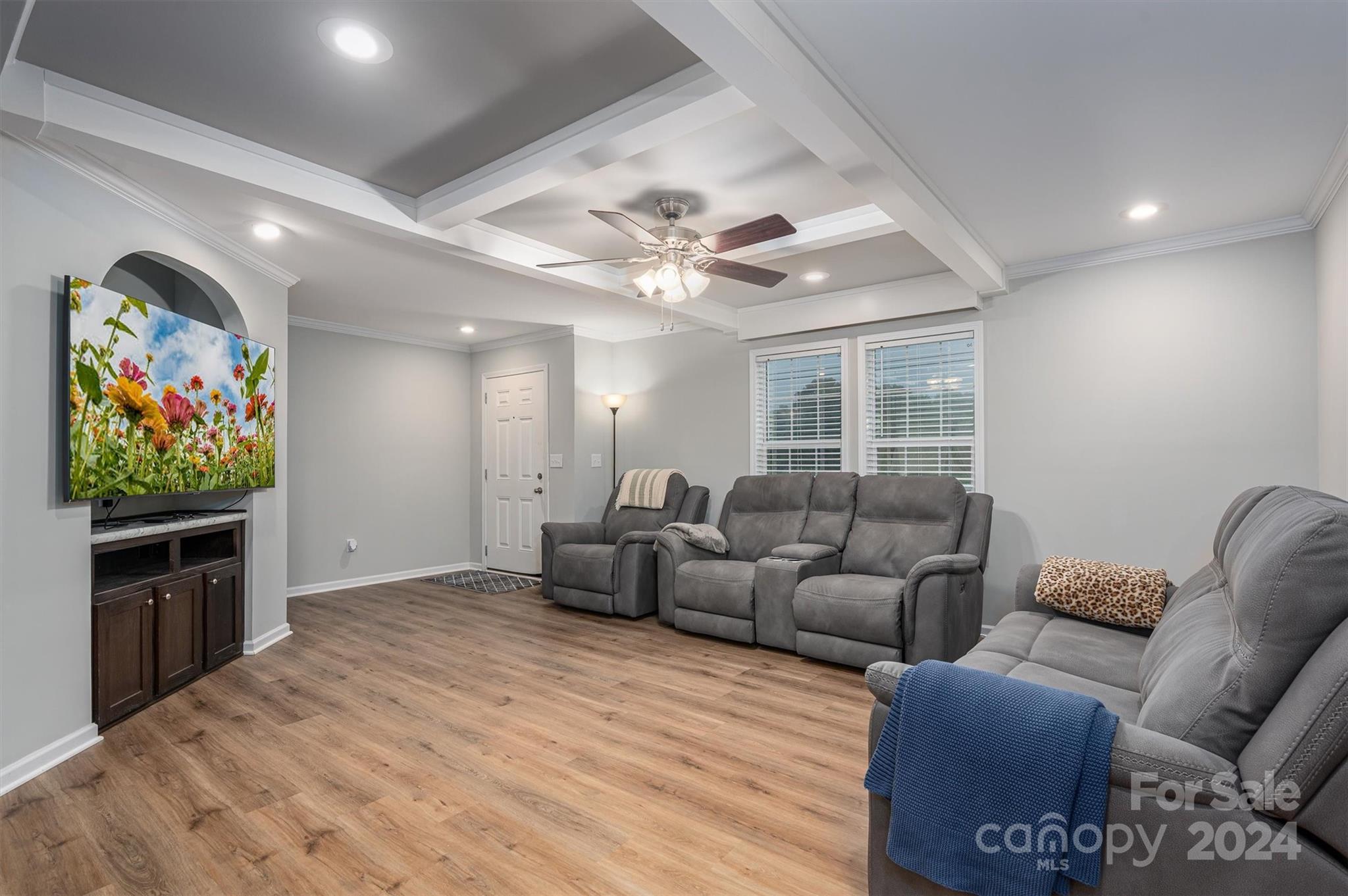 2388 Cat Square Road Vale, NC 28168 - Photo 10 of 33 a living room with furniture a flat screen tv and a window
