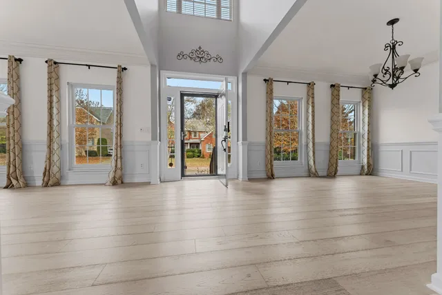 wooden floor in an empty room