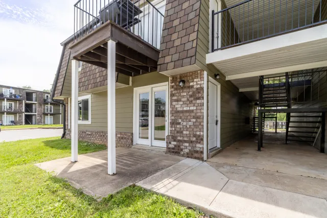 front view of a house with a porch