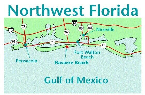 Lot 5-blk Holley Point Road Navarre, FL 32566 - Photo 4 of 4 Map of Panhandle - Copy