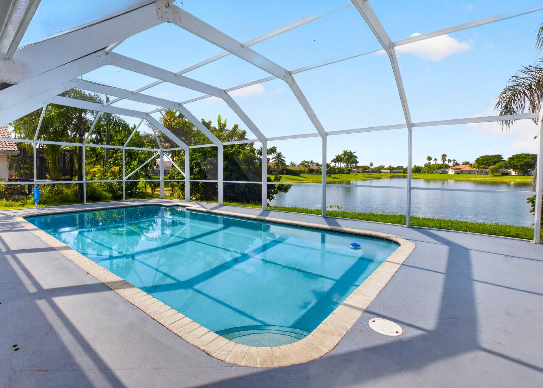 11845 Island Lakes Lane Boca Raton, FL 33498 - Photo 5 of 78 Pool with Long Lake Views