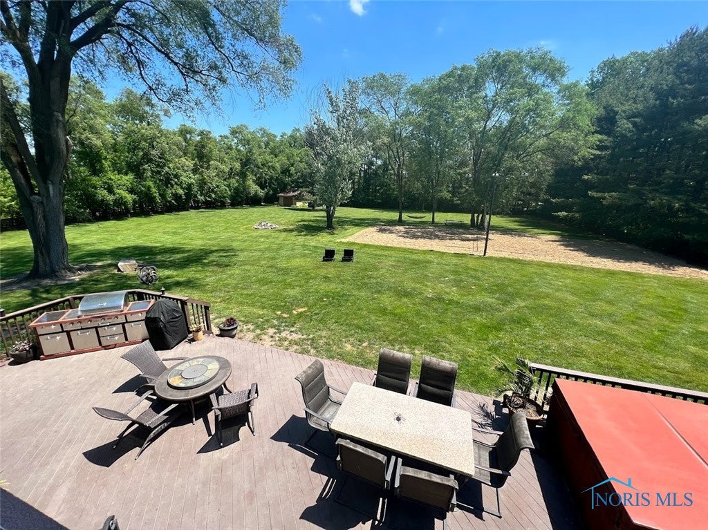 3525 Albon Road Maumee, OH 43537 - Photo 45 of 48 View of back deck/backyard and tree lined property.