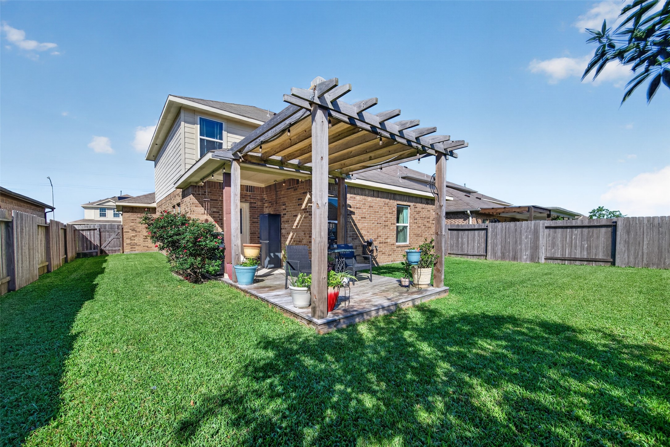 8630 Willet Street Baytown, TX 77521 - Photo 44 of 49 pergola over deck with canopy shade