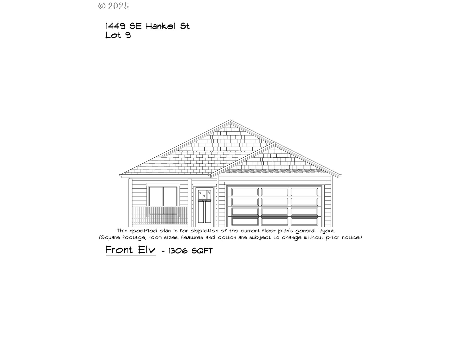 1449 Southeast Hankel Street Dallas, OR 97338 - Photo 2 of 19 a black and white photo of a floor plan