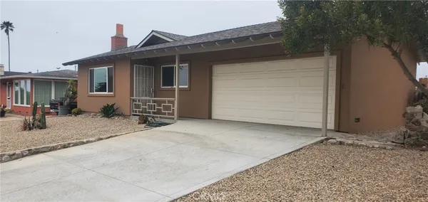 a front view of a house