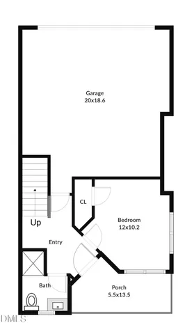 a view of a pathway both side of the house