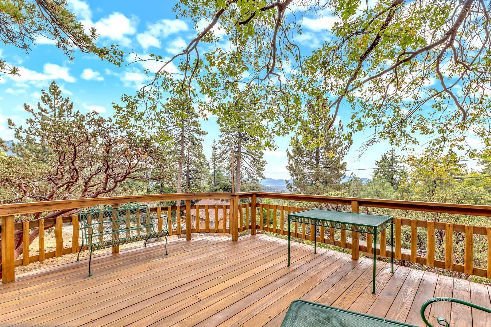 52980 Overlook Drive Idyllwild, CA 92549 - Photo 50 of 60 a balcony with wooden floor and outdoor space