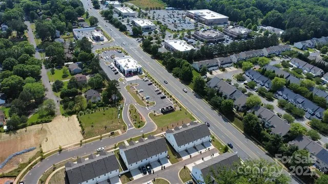 an aerial view of a city