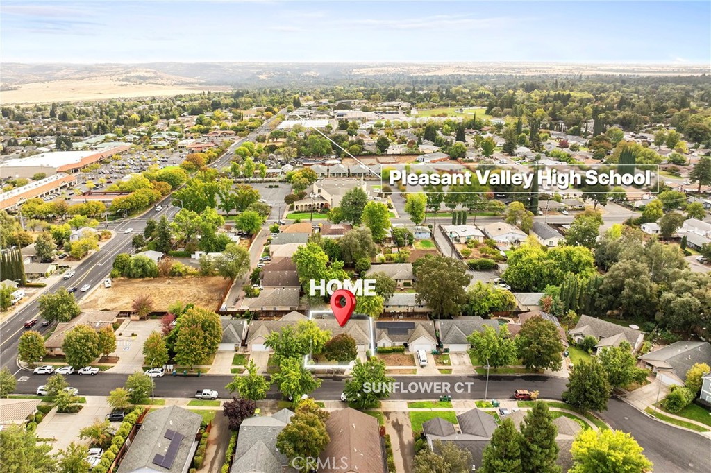 3 Sunflower Court Chico, CA 95926 - Photo 35 of 40 an aerial view of residential building with green space