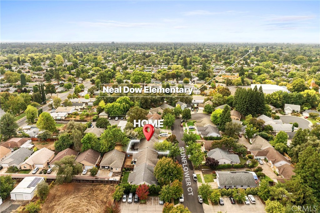 3 Sunflower Court Chico, CA 95926 - Photo 39 of 40 an aerial view of residential houses with city view