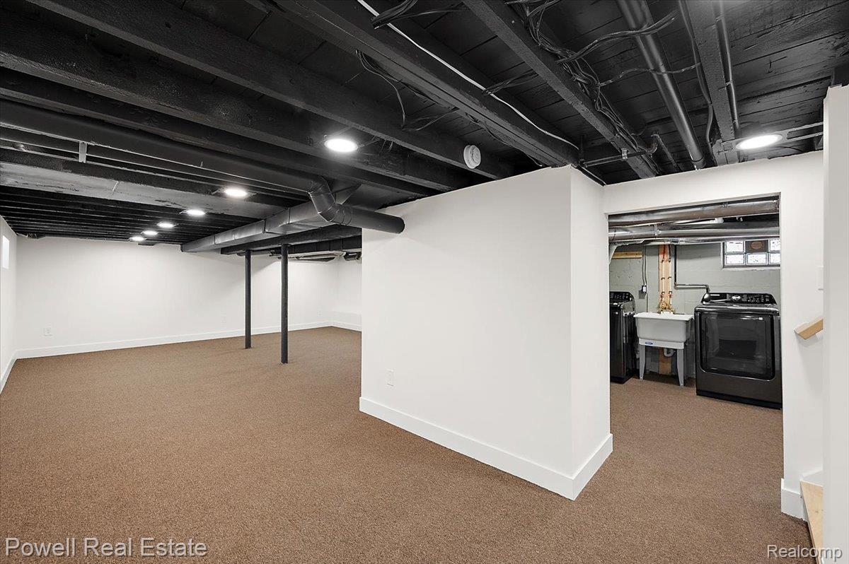 6837 Hatchery Road Waterford, MI 48327 - Photo 49 of 56 Below grade area featuring carpet