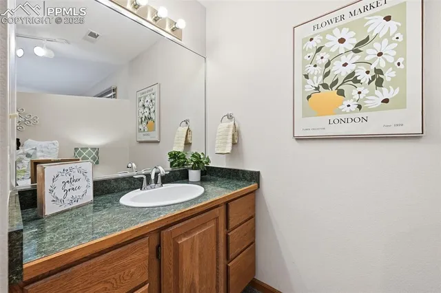 a front view of a building with a window