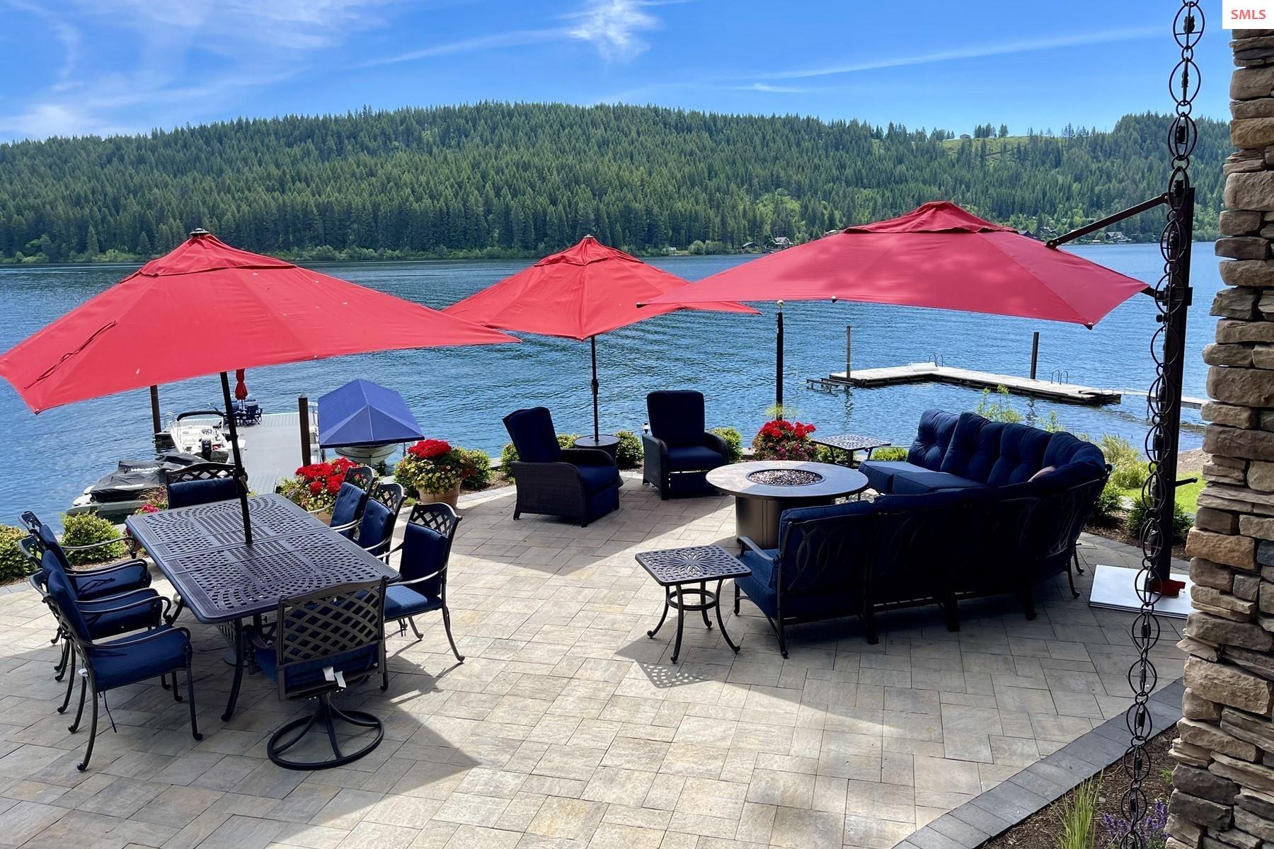 20940 South 4 Echoes Road Worley, ID 83876 - Photo 1 of 1 with Expanded Patio and level access to Lake! 3 Bed, 2.5 Bath, 70' Waterfront