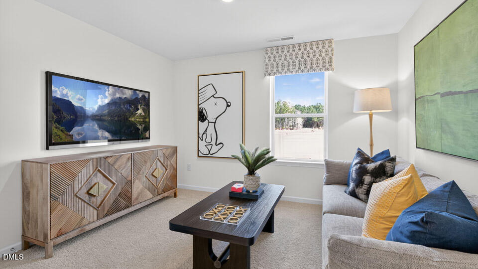 113 Ross Drive Stem, NC 27581 - Photo 22 of 42 a living room with furniture and a flat screen tv
