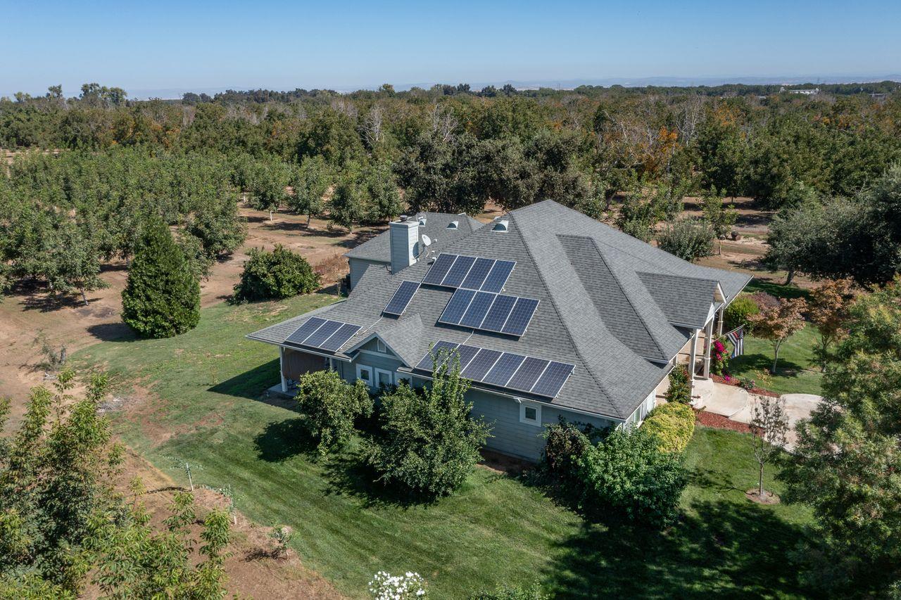 3302 Bear River Drive Rio Oso, CA 95674 - Photo 33 of 50 an aerial view of a house with a yard and lake view
