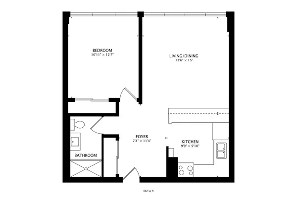 $155,000 | 5740 North Sheridan Road, Unit 12E, Chicago, IL 60660