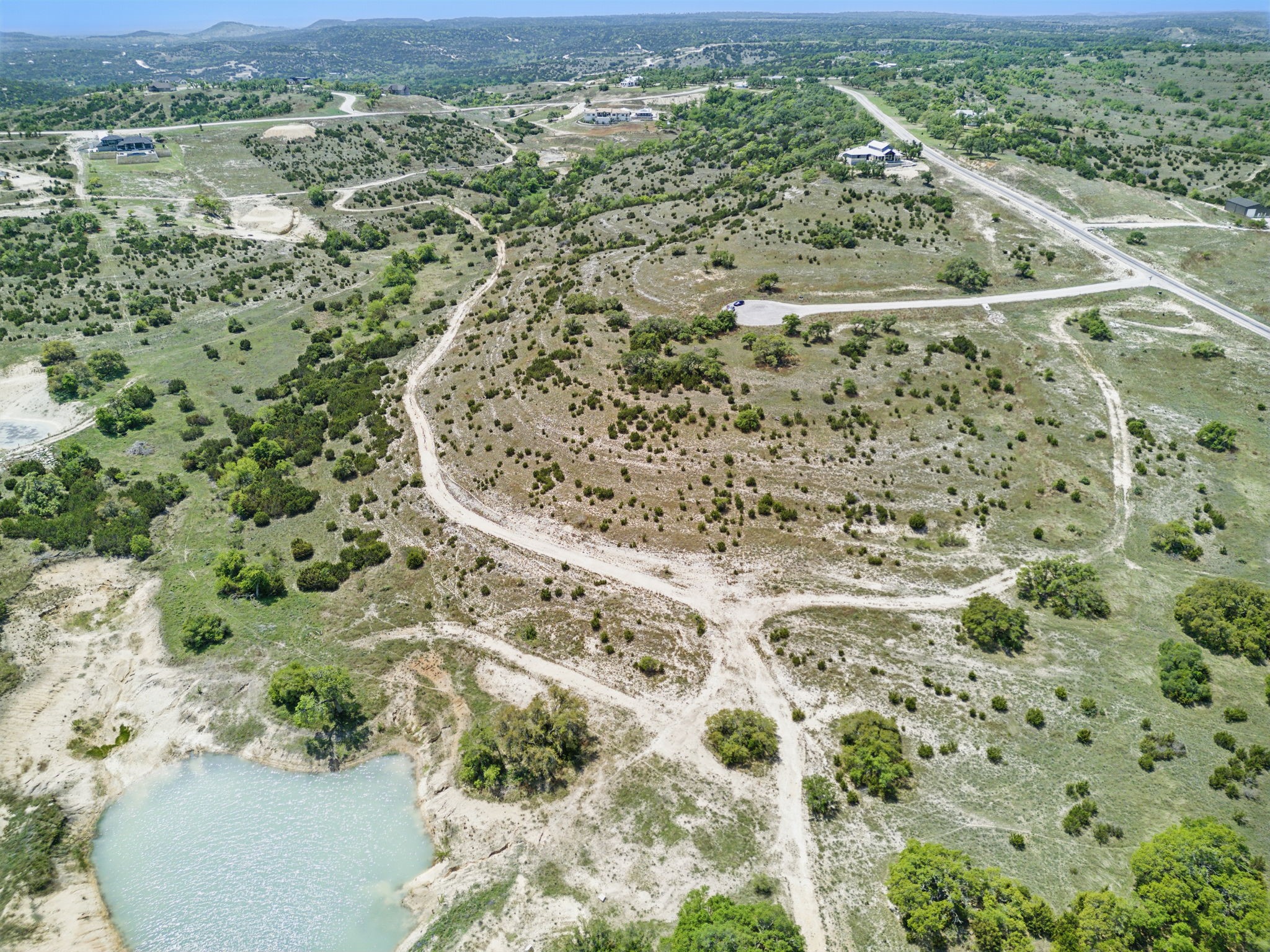 Lot 110 Star Point Blanco, TX 78606 - Photo 9 of 29 Aerial view of the property and surrounding areas in Majestic Hills Ranch. Enjoy the space and privacy between you and your neighbor.