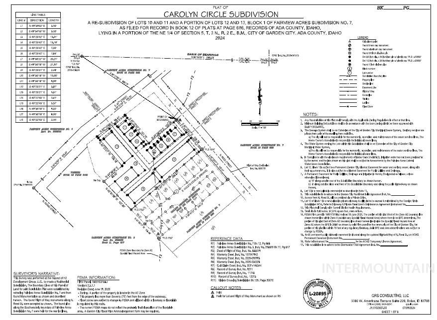 3981 Reed Street Garden City, ID 83714 - Photo 7 of 18 Survey map / technical document