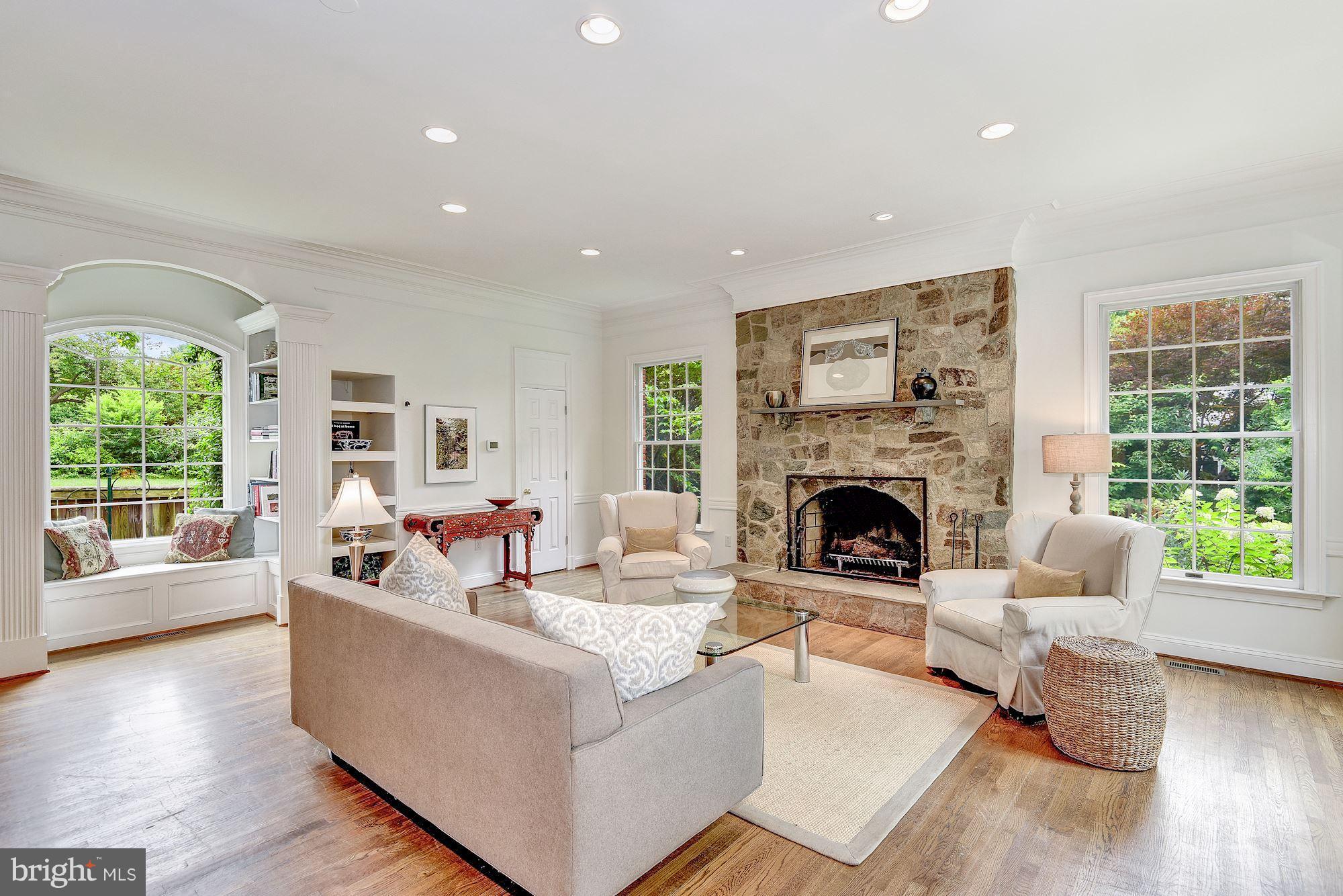5613 Newington Road Bethesda, MD 20816 - Photo 5 of 17 Family Room with fireplace