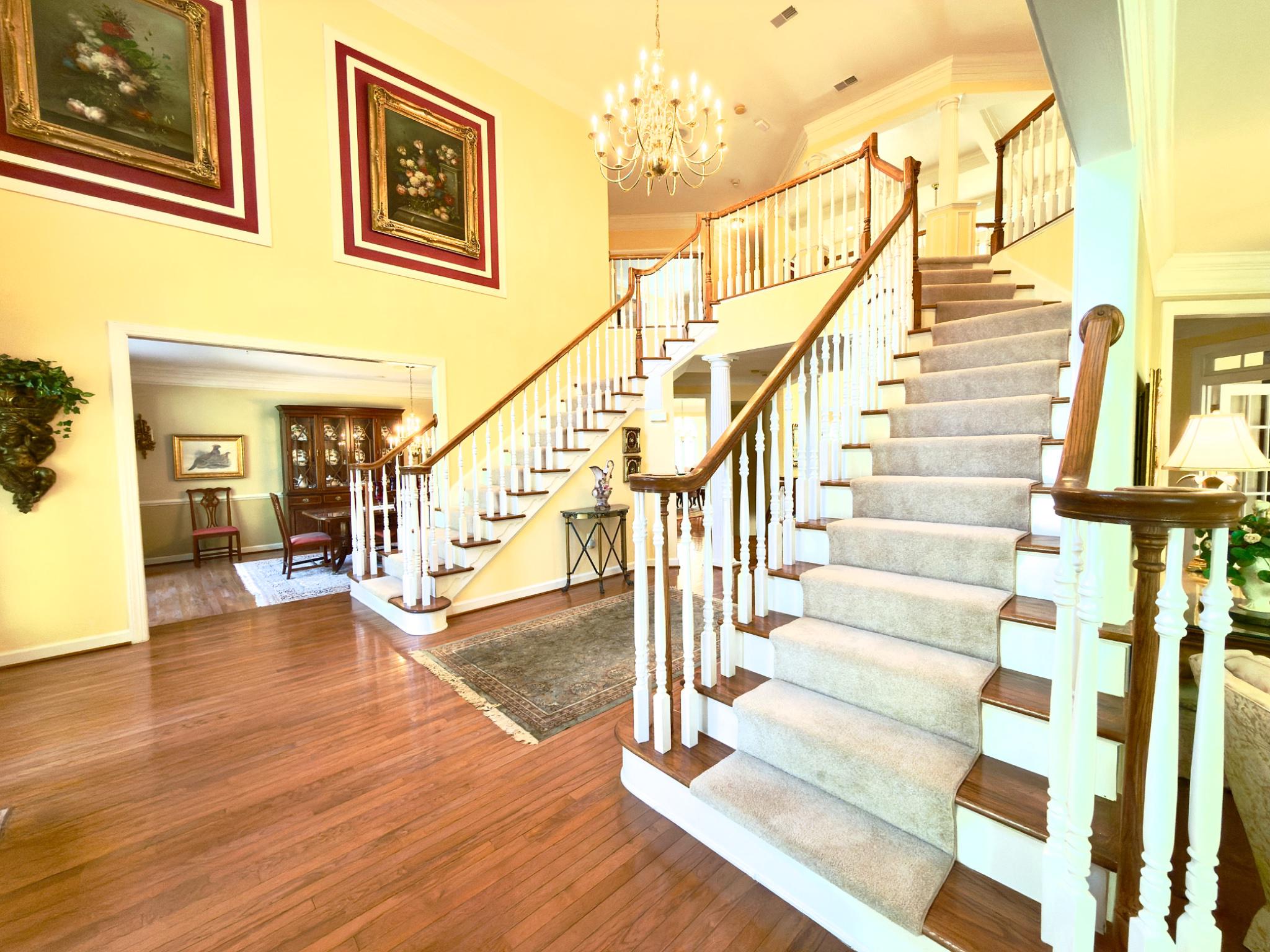 14140 Seneca Road Darnestown, MD 20874 - Photo 6 of 78 Elegant foyer with grand staircase.