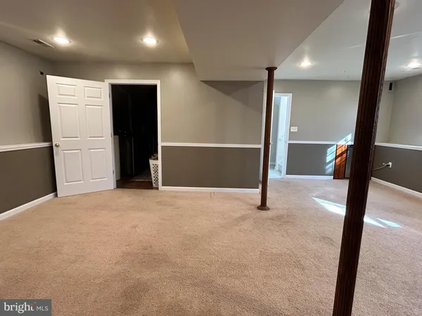 a view of an empty room