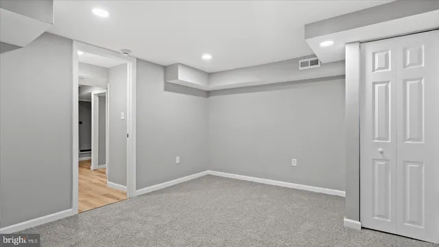 a view of closet area