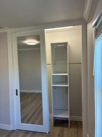 a view of walk in closet