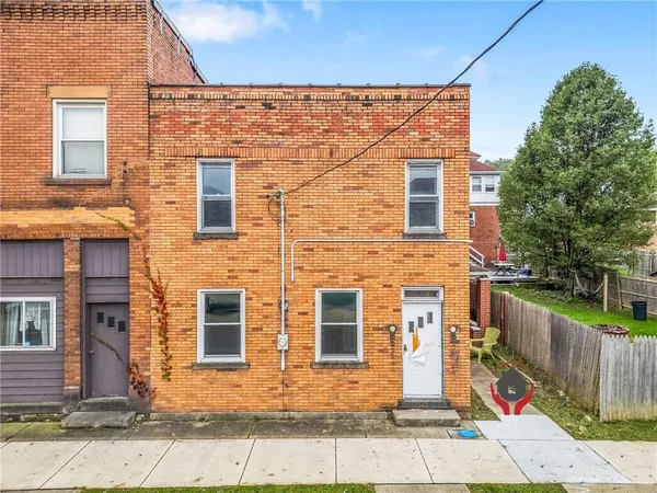 a front view of a house