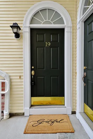a view of a entryway door of the house