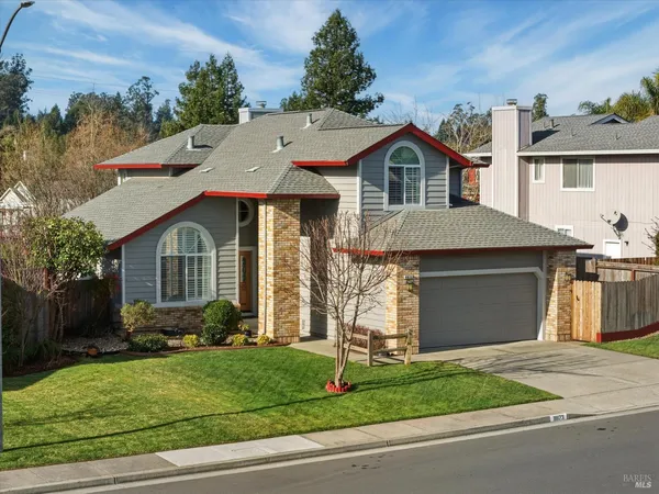 a aerial view of a house