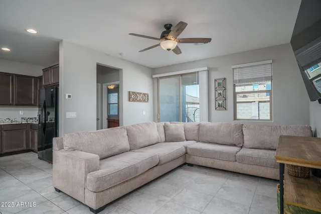 a room with furniture and window