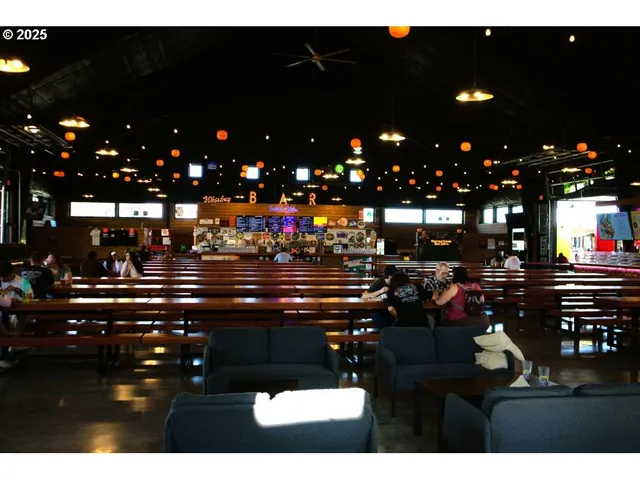 a view of a lobby with furniture