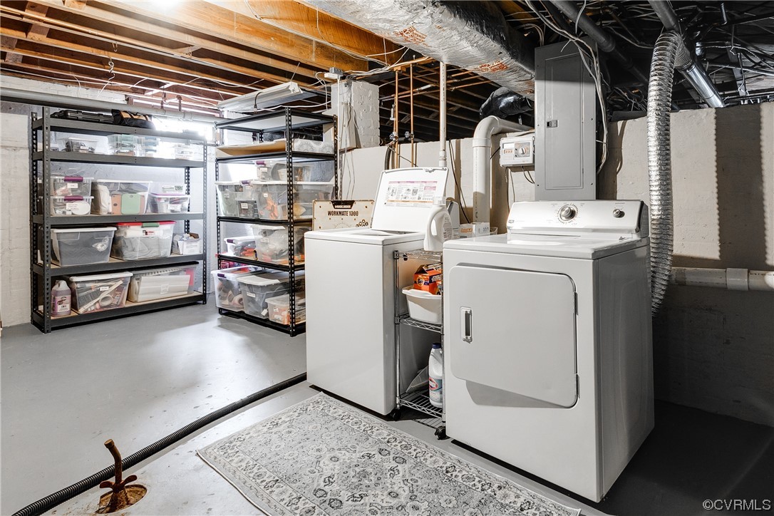 5115 Sylvan Road Richmond, VA 23225 - Photo 37 of 37 a view of storage and utility room with washer and dryer