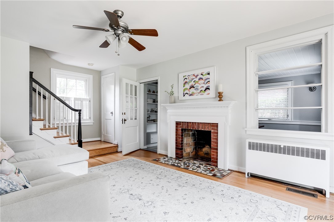 5115 Sylvan Road Richmond, VA 23225 - Photo 10 of 37 a view of livingroom with furniture fireplace and window